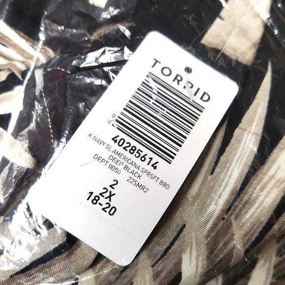 ❤️NWT VINTAGE TORRID CAMI - TROPICAL PALMS - ADJUSTABLE STRAP - SUPER SOFT TANK - Picture 8 of 16